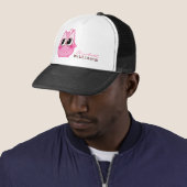 Cute kawaii roze uil - Gepersonaliseerd Trucker Pet (In situ)
