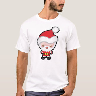 Cute Kawaii Santa Claus Kerstmis Mannen T-shirt
