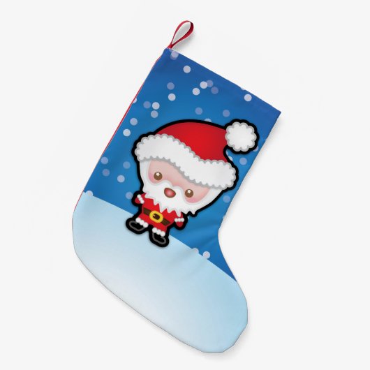 Cute Kawaii Santa Claus Kerstmis Vooraf stoppen Kleine Kerstsok (Voorkant (Hangend))