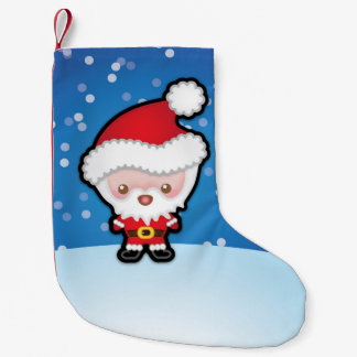 Cute Kawaii Santa Claus Kerstmis Vooraf stoppen Kleine Kerstsok
