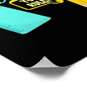 Cute Kawaii School Supplies Pun Welkom terug in SC Poster (Hoek)