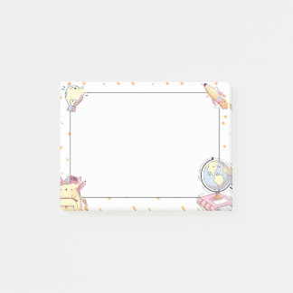 Cute Kawaii Schoolbenodigdheden Cadeau voor Lerare Post-it® Notes