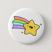 Cute Kawaii Shooting Star Ronde Button 5,7 Cm (Voorkant)