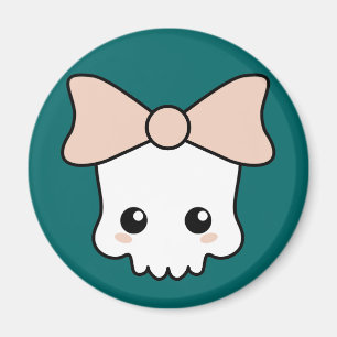 Cute Kawaii Skull Magneet