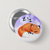 Cute Kawaii Slapende cartoon vos Ronde Button 5,7 Cm (Voorkant /achterkant)