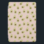 Cute Kawaii Smiling Avocado Pattern iPad Pro Cover<br><div class="desc">Schattige avocado-tapedrive is voorzien van een legerpatroon van lachen en likken in kawaii-stijl avocado's op een bloeiende milleniale roze achtergrond. Een schattig ontwerp dat perfect is voor avocado-liefhebbers of kawaii-ventilatoren!</div>