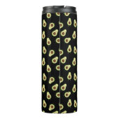 Cute Kawaii Smiling Avocado Pattern Thermosbeker (Achterkant)
