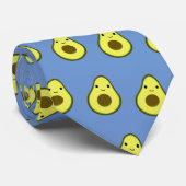 Cute Kawaii Smiling Avocado Stropdas (Opgerold)