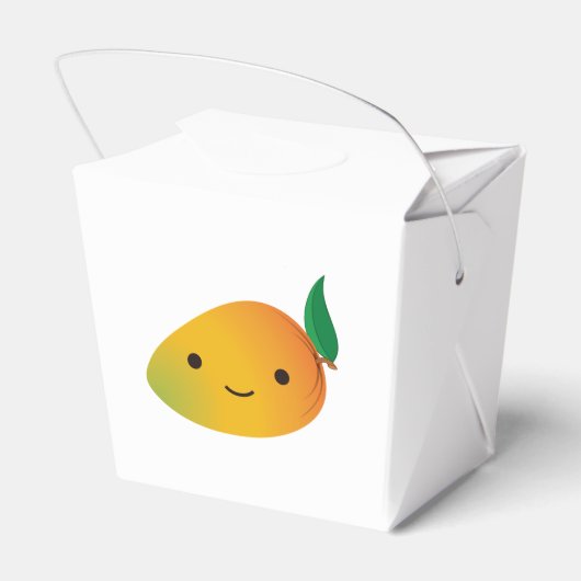 Cute Kawaii Smiling Mango Bedankdoosjes (Achterkant)