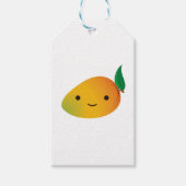 Cute Kawaii Smiling Mango Cadeaulabel (Voorkant)