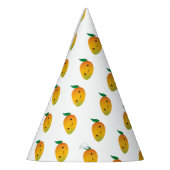 Cute Kawaii Smiling Mango Feesthoedjes (Links)