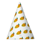 Cute Kawaii Smiling Mango Feesthoedjes (Rechts)