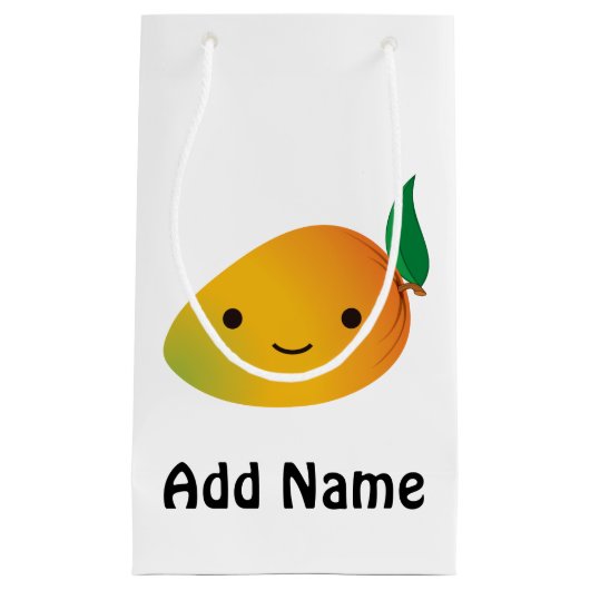 Cute Kawaii Smiling Mango Klein Cadeauzakje (Voorkant)