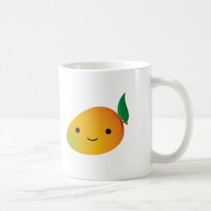 Cute Kawaii Smiling Mango Koffiemok