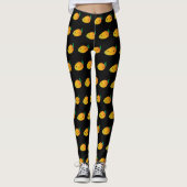 Cute Kawaii Smiling Mango Leggings (Voorkant)