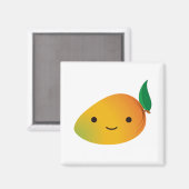 Cute Kawaii Smiling Mango Magneet (Voorkant / Achterkant)