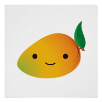 Cute Kawaii Smiling Mango