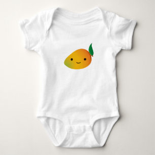 Cute Kawaii Smiling Mango Romper
