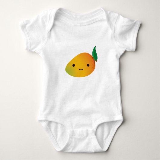 Cute Kawaii Smiling Mango Romper (Voorkant)