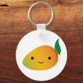 Cute Kawaii Smiling Mango Sleutelhanger (Voorkant)