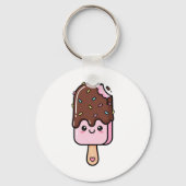 Cute Kawaii Smiling Popsicle Sleutelhanger (Voorkant)
