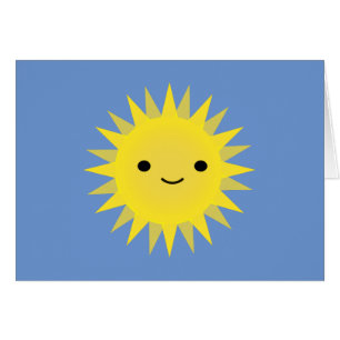 Cute Kawaii Smiling Sun