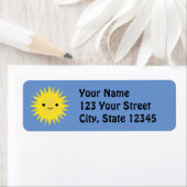 Cute Kawaii Smiling Sun Etiket (Insitu)