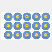 Cute Kawaii Smiling Sun Labels (Vel)