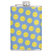 Cute Kawaii Smiling Sun Pattern Heupfles (Voorkant)