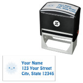 Cute Kawaii Smiling Sun Rubber Stamp Zelfinktende Stempel (In situ)