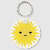 Cute Kawaii Smiling Sun Sleutelhanger (Voorkant)