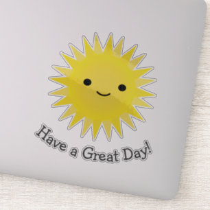 Cute Kawaii Smiling Sun Sticker