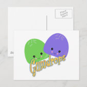 Cute Kawaii Snoepjes Briefkaart (Voorkant / Achterkant)