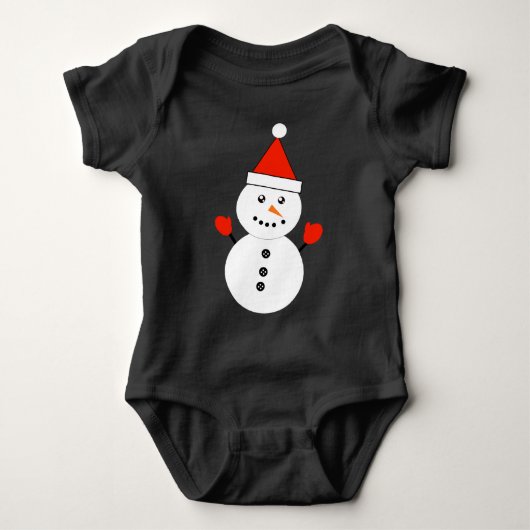 Cute Kawaii Snowman Cami Romper (Voorkant)