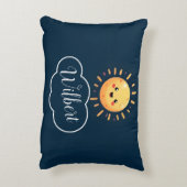 Cute Kawaii Solar System Planets Accent Pillow Kussen (Achterkant (Verticaal))