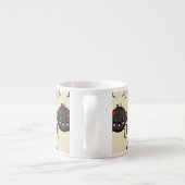 Cute Kawaii Spider Espresso Kop (Achterkant)