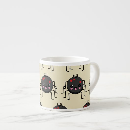 Cute Kawaii Spider Espresso Kop (Voorkant rechts)