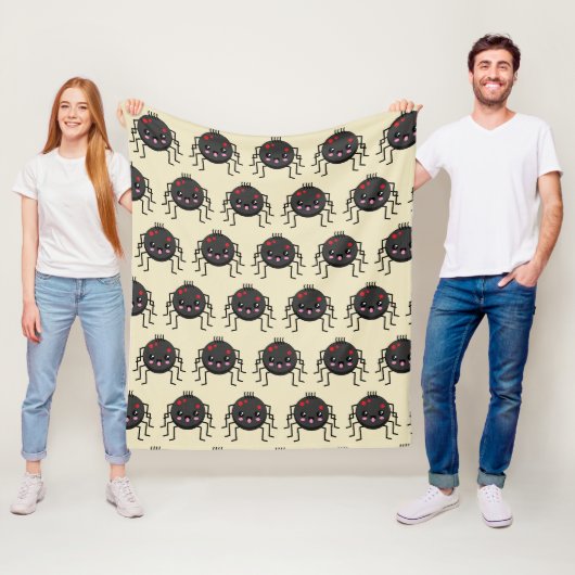Cute Kawaii Spider Fleece Deken (In situ)