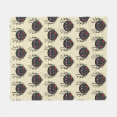 Cute Kawaii Spider Fleece Deken (Voorkant (Horizontaal))