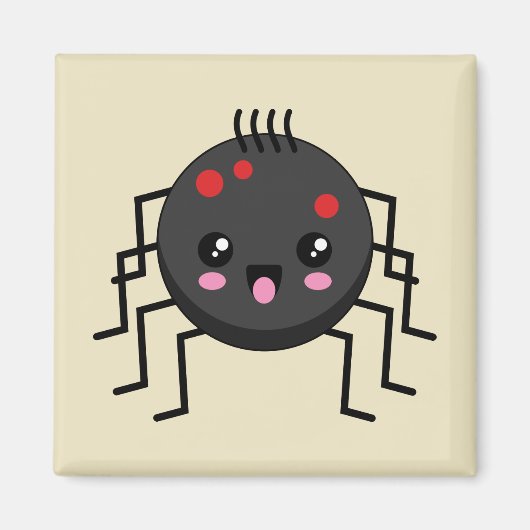 Cute Kawaii Spider Magneet (Voorkant)