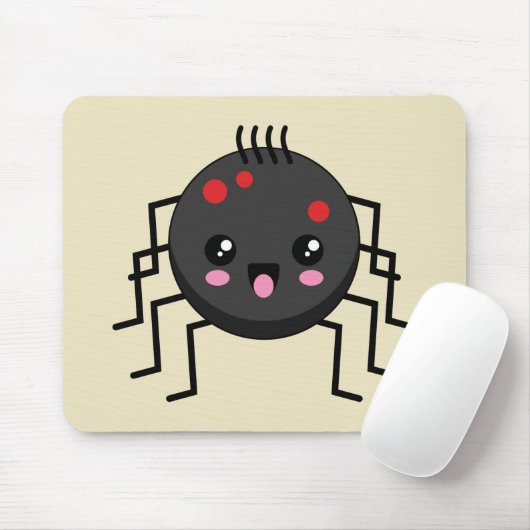 Cute Kawaii Spider Muismat (Met muis)
