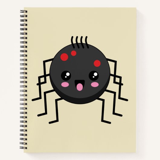Cute Kawaii Spider Notitieboek (Voorkant)