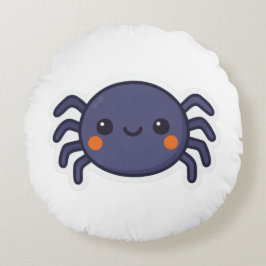 Cute Kawaii Spider Rond Kussen