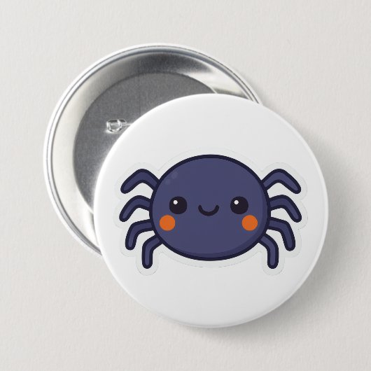 Cute Kawaii Spider Ronde Button 7,6 Cm (Voorkant /achterkant)