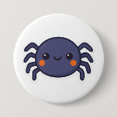 Cute Kawaii Spider Ronde Button 7,6 Cm (Voorkant)