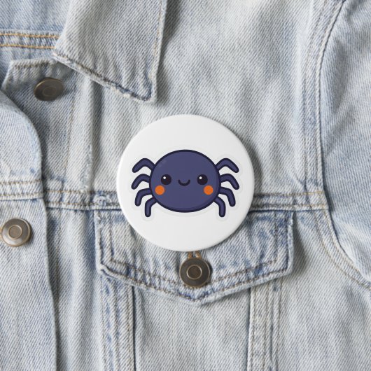 Cute Kawaii Spider Ronde Button 7,6 Cm (In situ)