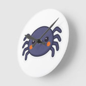 Cute Kawaii Spider Ronde Klok (Hoek)