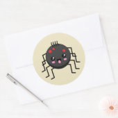Cute Kawaii Spider Ronde Sticker (Envelop)