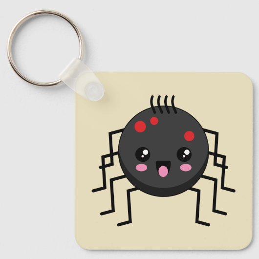 Cute Kawaii Spider Sleutelhanger (Voorkant)