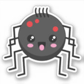 Cute Kawaii Spider Sticker (Voorkant)
